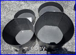 Vintage Humes & Berg Fiber Drum Set Cases Econoline Snare Leather (6) Piece Set
