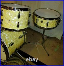 Vintage Japan 4-Piece Jazz Kit Drum Set Beautiful WMP Wrap Just Refurbished