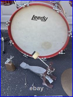 Vintage Leedy Drum Drums Set Made In USA As Is Local Pick Up Only