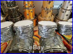 Vintage Ludwig 1970's OctaPlus Drum Set, Sky Blue Pearl, Number Match set Rare