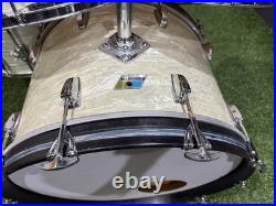 Vintage Ludwig 1970s Drumset White Marine Pearl