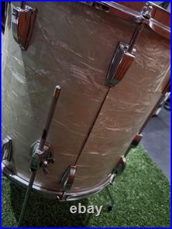 Vintage Ludwig 1970s Drumset White Marine Pearl