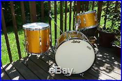 Vintage Ludwig 20/12/14 Drum Set Gold Sparkle Extremely Good Condition