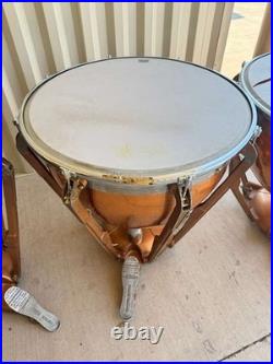 Vintage Ludwig Copper Timpani Kettle Drums Set of 4 Orchestral Percussion