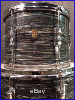 Vintage Ludwig Drum Set Blue Oyster Pearl Made in USA