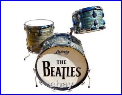 Vintage Ludwig Drums 1965 Ringo Starr Bass Rack Floor Tom Blue/Black Oyster