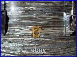 Vintage Ludwig Drums 1965 Ringo Starr Bass Rack Floor Tom Blue/Black Oyster Vintage Ludwig Drums 1965 Ringo Starr Bass Rack Floor Tom Blue/Black Oyster