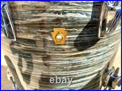 Vintage Ludwig Drums 1965 Ringo Starr Bass Rack Floor Tom Blue/Black Oyster