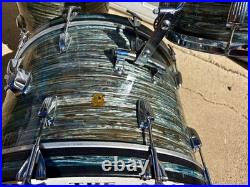 Vintage Ludwig Drums 1965 Ringo Starr Bass Rack Floor Tom Blue/Black Oyster