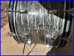 Vintage Ludwig Drums 1965 Ringo Starr Bass Rack Floor Tom Blue/Black Oyster