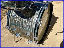 Vintage Ludwig Drums 1965 Ringo Starr Bass Rack Floor Tom Blue/Black Oyster