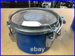 Vintage Ludwig Drums -Set of 3 Mid 80's 8, 10, & 14 Blue Sparkle