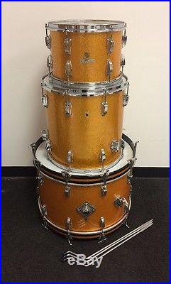 Vintage Ludwig Gold Sparkle Drum Set Made in USA