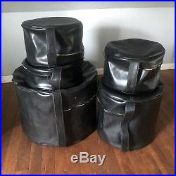 Vintage Ludwig Naugahyde Drum Set Bags Cases 22 12 13 16 14 Snare