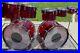 Vintage-Ludwig-Red-Vistalite-Double-Bass-Drum-Set-Concert-toms-Floor-Kick-Kit-01-hlwx