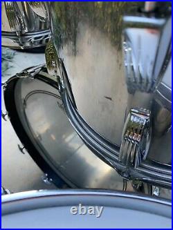 Vintage Ludwig Stainless Steel Drum Set 1970s