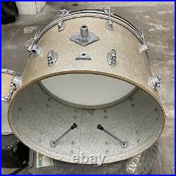 Vintage Ludwig Standard Silver Mist Sparkle Drum Set