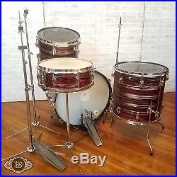 Vintage Ludwig Standard drum set 13-16-22 with 5x14 jazzfest wood snare & hardware