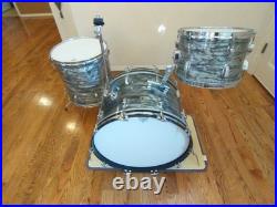 Vintage Ludwig Super Classic Drum Kit, Sky Blue Pearl, Keystone Mid 60s