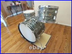 Vintage Ludwig Super Classic Drum Kit, Sky Blue Pearl, Keystone Mid 60s