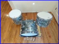 Vintage Ludwig Super Classic Drum Kit, Sky Blue Pearl, Keystone Mid 60s