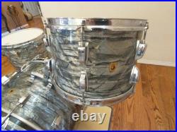 Vintage Ludwig Super Classic Drum Kit, Sky Blue Pearl, Keystone Mid 60s