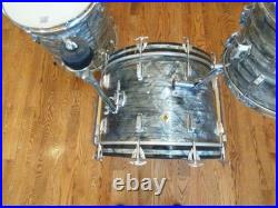 Vintage Ludwig Super Classic Drum Kit, Sky Blue Pearl, Keystone Mid 60s
