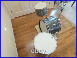 Vintage Ludwig Super Classic Drum Kit, Sky Blue Pearl, Keystone Mid 60s