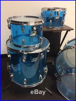 Vintage Ludwig Vistalite Drum Set Blue Made in USA