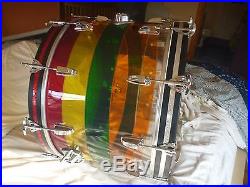 Vintage Ludwig Vistalite Lifesaver Drum Set