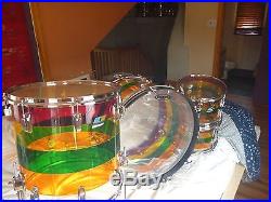 Vintage Ludwig Vistalite Lifesaver Drum Set