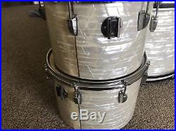 Vintage Ludwig WMP white marine pearl drum set 24/18/14/13/12/10 drum set