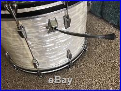 Vintage Ludwig WMP white marine pearl drum set 24/18/14/13/12/10 drum set