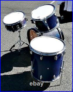 Vintage MIJ WERCO 4 Piece Drumset -13 MT-14 Snare -16 FT- 20 Bass Drum VGC
