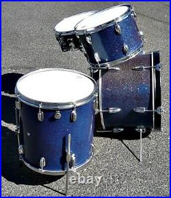 Vintage MIJ WERCO 4 Piece Drumset -13 MT-14 Snare -16 FT- 20 Bass Drum VGC
