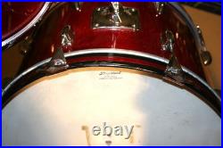 Vintage Niles Era Slingerland Drum set. 20, 13, 16. 1960s Red Sparkle