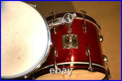 Vintage Niles Era Slingerland Drum set. 20, 13, 16. 1960s Red Sparkle