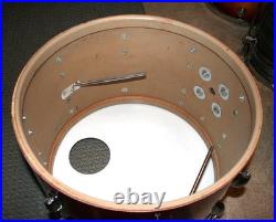 Vintage Niles Era Slingerland Drum set. 20, 13, 16. 1960s Red Sparkle