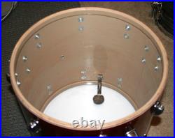 Vintage Niles Era Slingerland Drum set. 20, 13, 16. 1960s Red Sparkle