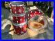 Vintage-Pearl-Sparkle-Red-Drum-Kit-Set-4-Pc-22-16-12-13-Made-In-Japan-01-lx