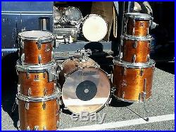 Vintage Premier 1960s Drum Set wood shell royal series ten drums & bongos etc