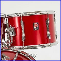 Vintage Premier 4-Pc. Drumset, 1970s, Polychromatic Red