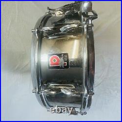 Vintage Premier Chrome Snare Drum 14 X 5 8 Lug Made in England With Ludwig Case