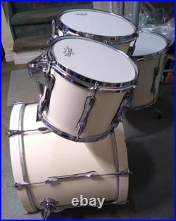 Vintage Premier Drum Kit White/Cream 1990s Made In England
