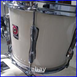 Vintage Premier Drum Kit White/Cream 1990s Made In England