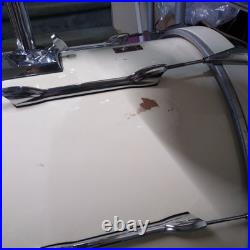 Vintage Premier Drum Kit White/Cream 1990s Made In England