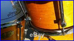 Vintage Premier Signia Maple drum set Topaz lacquer finish RARE