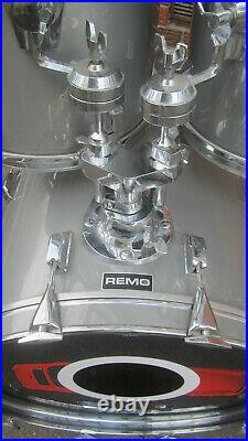 Vintage Remo Quadura Acousticon Schlagzeug Drumset 22 10 12 13 16