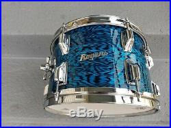 Vintage Rogers 3pc Blue Onyx Drumset