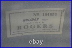 Vintage Rogers 4 Piece Drum Kit 22x14, 16x16 12x8, 12x8